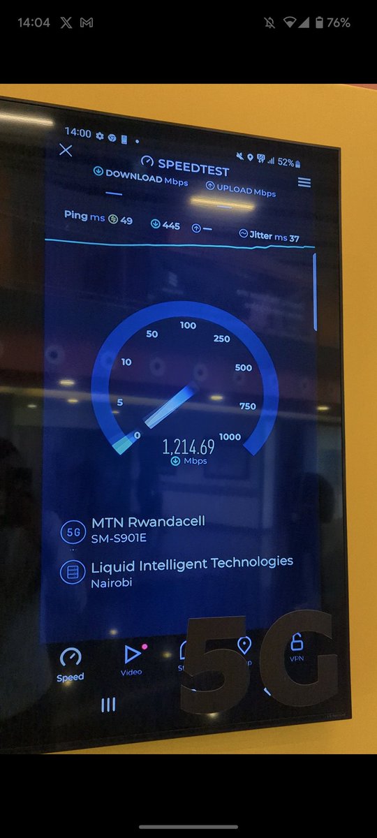 achrislive's tweet photo. Yessssss tested it live 
5G https://t.co/ZAnDvrKXN2