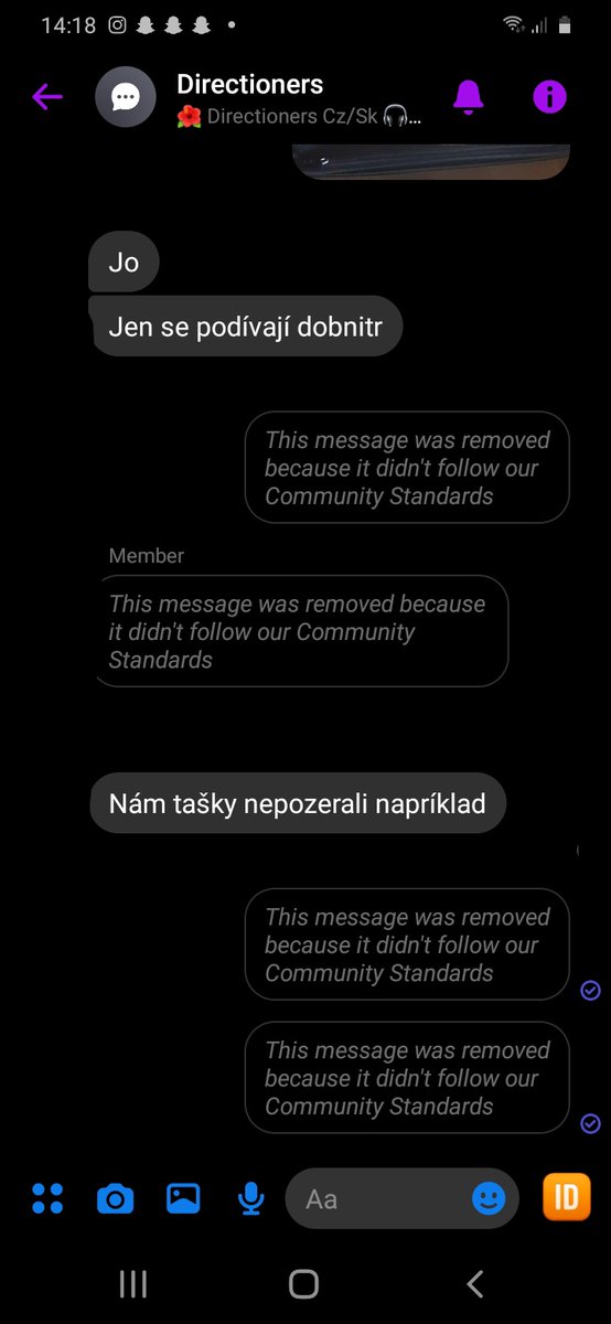 Justkiki05's tweet photo. @messenger už tě ani nenchá být slušný. Jen jsem napsala děkuji 🤷🏼‍♀️ https://t.co/1A7Ubnpf98