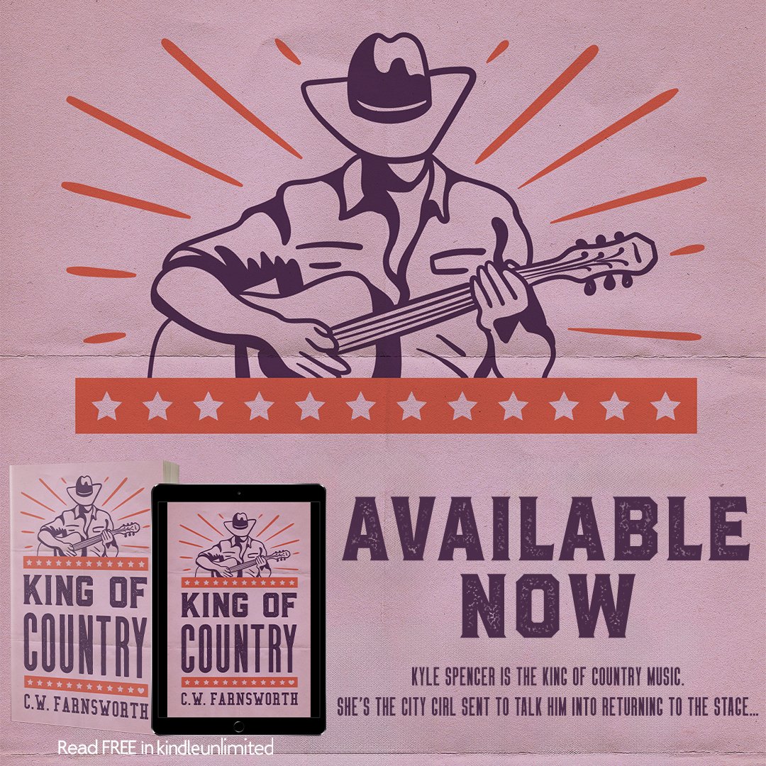 skybookstwt's tweet photo. King of Country by C.W. Farsnworth is now LIVE!
Download today!
https://t.co/VPB9Z1gaNh
#cwfarnsworth #kingofcountry #AdultRomance #ContemporaryRomance #BoyFallsFirst #CityGirlCountryBoy #ContemporaryRomance #CountryMusicSuperstar #Cowboy #SmallTown @valentine_pr_ #NewRelease https://t.co/cxH6xaYC9G
