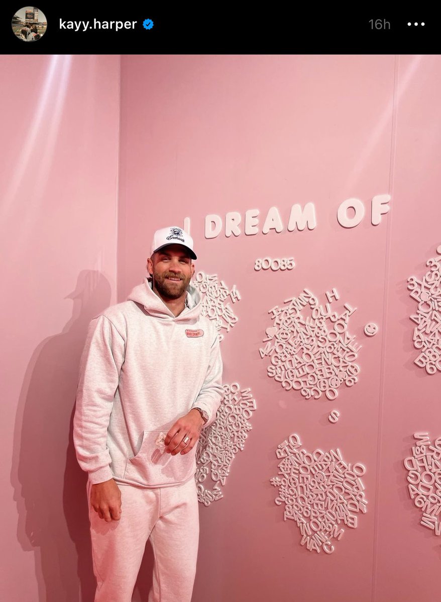 hillman811's tweet photo. In other news Bryce Harper is a king, confirmed by his wife to me. https://t.co/wEj1wXHwWC