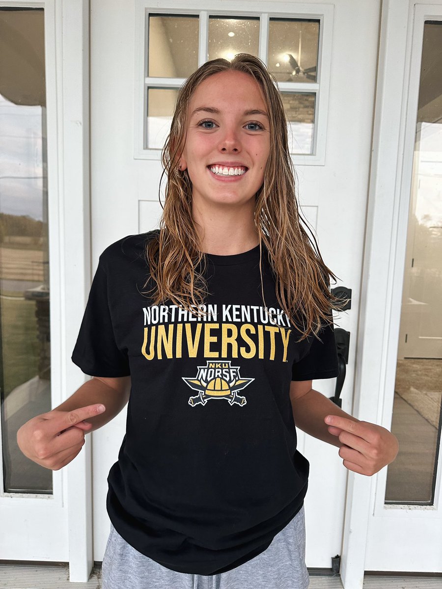 I am extremely excited and proud to announce my verbal commitment to Northern Kentucky University to future my academic and athletic career at the NCAA D1 level!! I am super thankful for my family, team and entire town of Botkins for the support over the years! #norseup 💛🖤