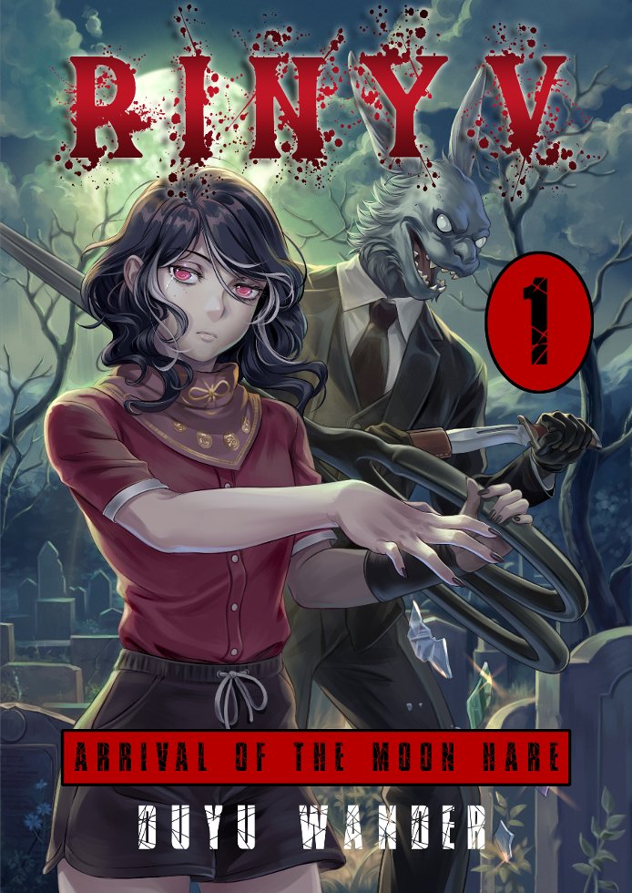 My latest light novel, Arrival of The Moon Hare (Rinyv, Book 1), was released just in time for Halloween!

Available on Amazon as Kindle (KU included), paperback, and hardcover.

#animegirl #horroranime #lightnovel #darkfantasy