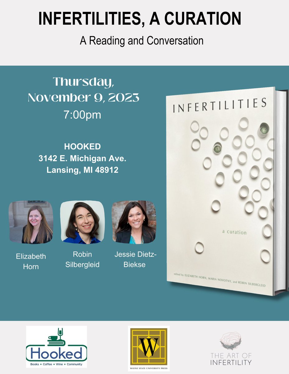 ART of Infertility (@artofif) on Twitter photo Please join us for a reading and conversation about INFERTILITIES at <a href="/hookedlansing/">hookedlansing</a>, Thursday November 9 at 7:00 pm. <a href="/WSUPress/">Wayne State University Press</a> #infertility Please join us for a reading and conversation about INFERTILITIES at <a href="/hookedlansing/">hookedlansing</a>, Thursday November 9 at 7:00 pm. <a href="/WSUPress/">Wayne State University Press</a> #infertility