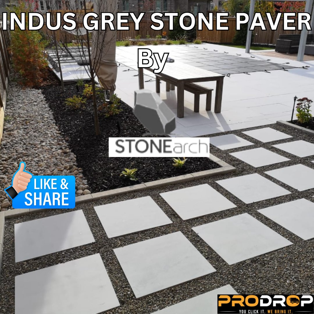ProDrop_Inc's tweet photo. This week's featured product are these beautiful Indus Grey natural stone pavers from @stonearchca. They come in a variety of sizes and colours to fit your style and taste
#ProDrop #orderonline #constructionsupplies #landscapers #hardscape #paverpatio #hardscapemafia #stonework https://t.co/4rJ4sbNfBR