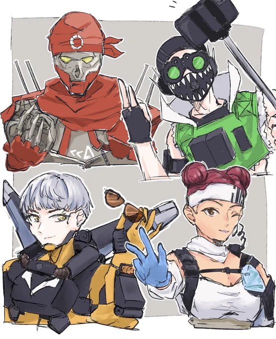 #ApexLegendsファンアート
公式タグと聞いて!!!!!!!!!! 