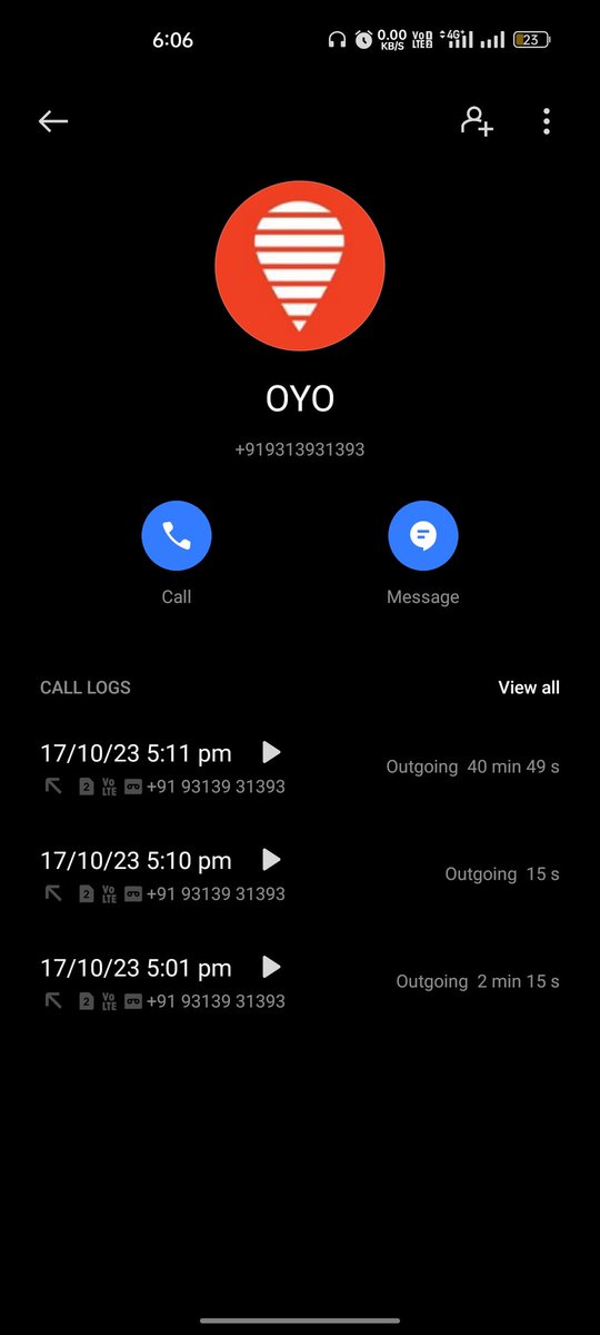 BlendRaaj's tweet photo. @OYO4U And your support team I'm done with your support team cause of how they are dumb and useless.
Talked like a 40 min and in response I just get a reply that I've cancelled my booking.
800-1000 km from my home standing in front of the reception and I've cancelled my booking. Great🤣 https://t.co/hAnlz6OS0N
