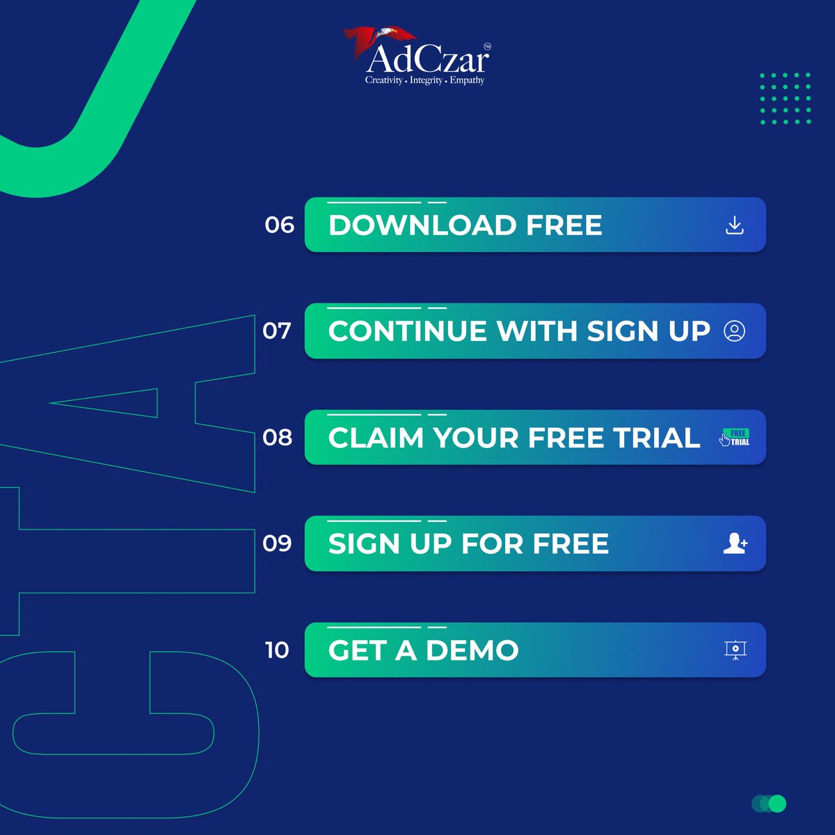 Adczar0's tweet photo. Here are the 10 Call to Action examples customer can't miss to click. 

#digitalmarketing #emailers #emailcampaigns #cta #calltoaction #onlinemarketing #ecommerce https://t.co/WeeIlAUZXs