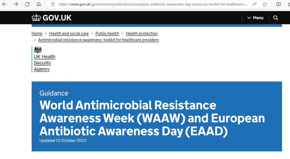 DrDianeAshiru's tweet photo. Planning for #WorldAMRAwarenessWeek #WAAW - 2023 update to toolkit for England published https://t.co/HuTmTOuFb6 https://t.co/6HyvSvS1jy