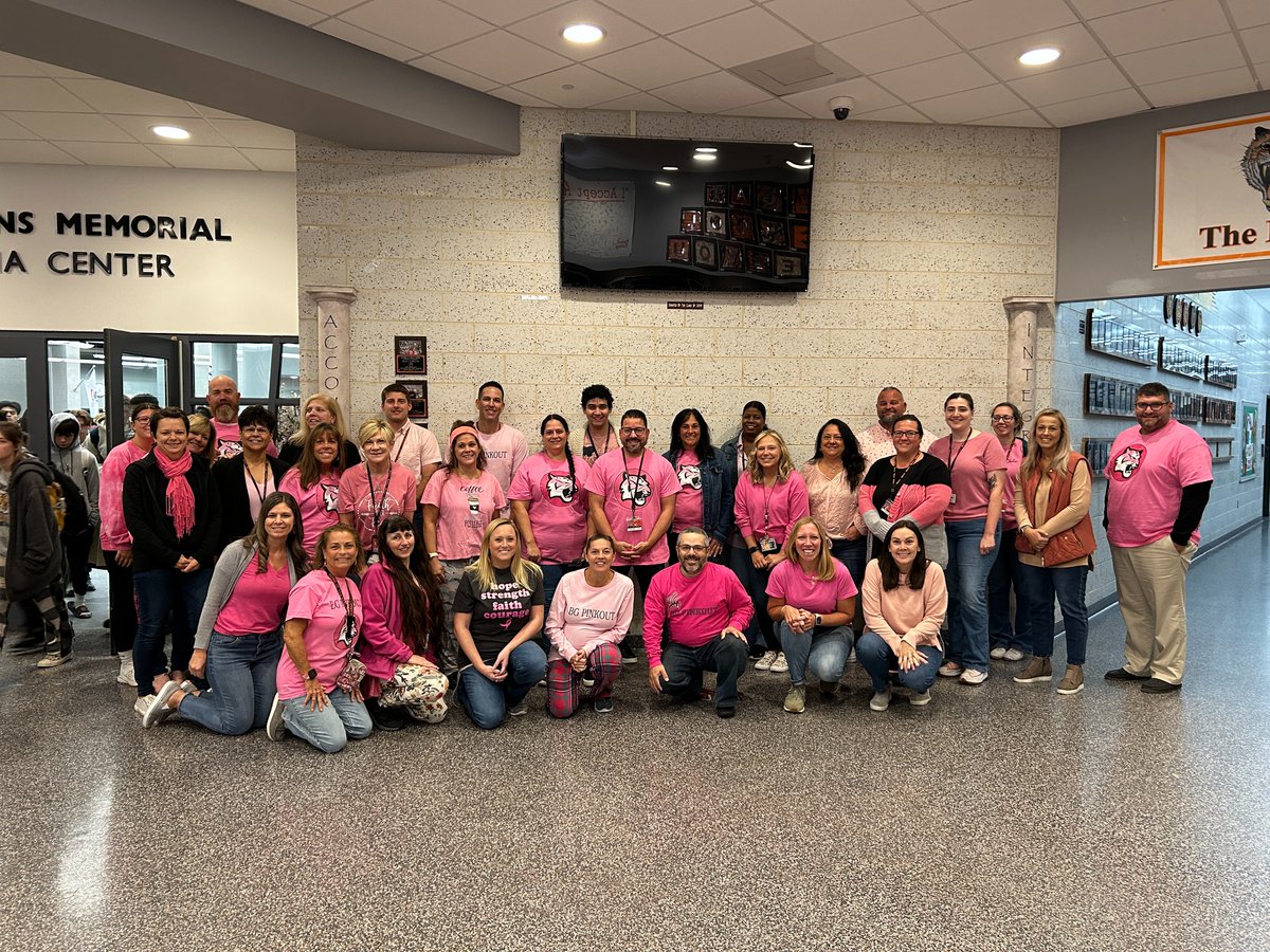 BHS Teachers making strides against breast cancer @barnegatinspires #pinkout #americancancersociety #BreastCancerAwareness  #barnegathighschool
