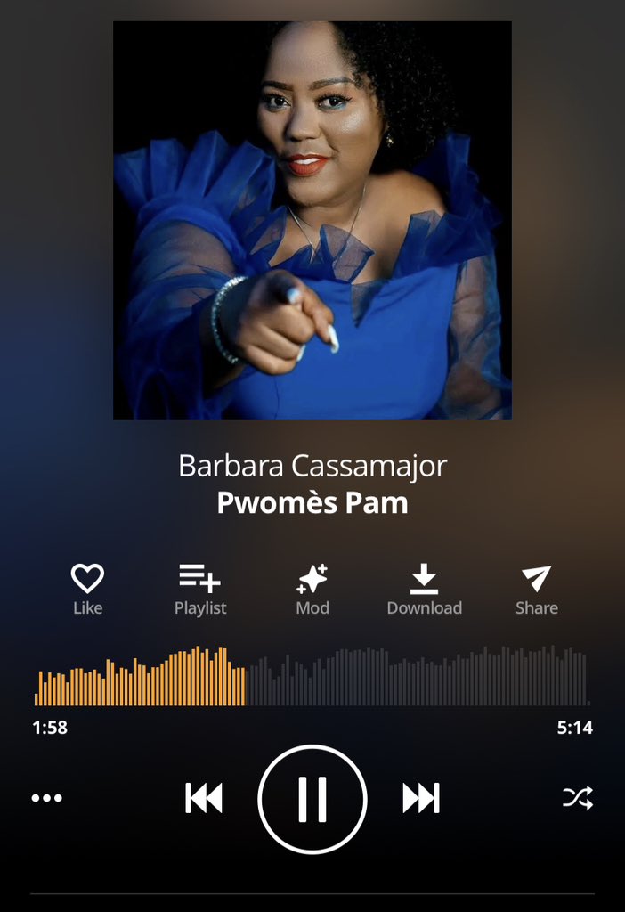 Barbaracassa's tweet image. Pwomès pa m disponib sou: Apple Music, audiomack, Spotify, amazon music, iTunes, deezer , IG, TikTok ak tout lòt platfòm mizik anliy yo. 
Mete l nan playlist ou 🙏🏾
#pwomèspam