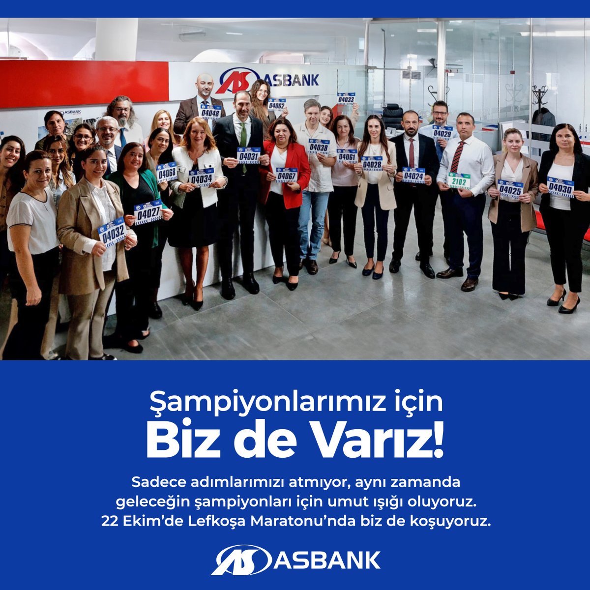 asbankdostbanka's tweet photo. Toplumsal yaşamın gelişmesi ve eğitim alanında katkı sağlamaya devam ediyoruz ve tüm geliri Şampiyon Melekler Eğitim Kampüsü’ne devredilecek olan Lefkoşa Maratonu’nda koşuyoruz.

Sadece adımlarımızı atmıyor, aynı zamanda geleceğin şampiyonları için umut ışığı oluyoruz. https://t.co/WgXJDtmxh5