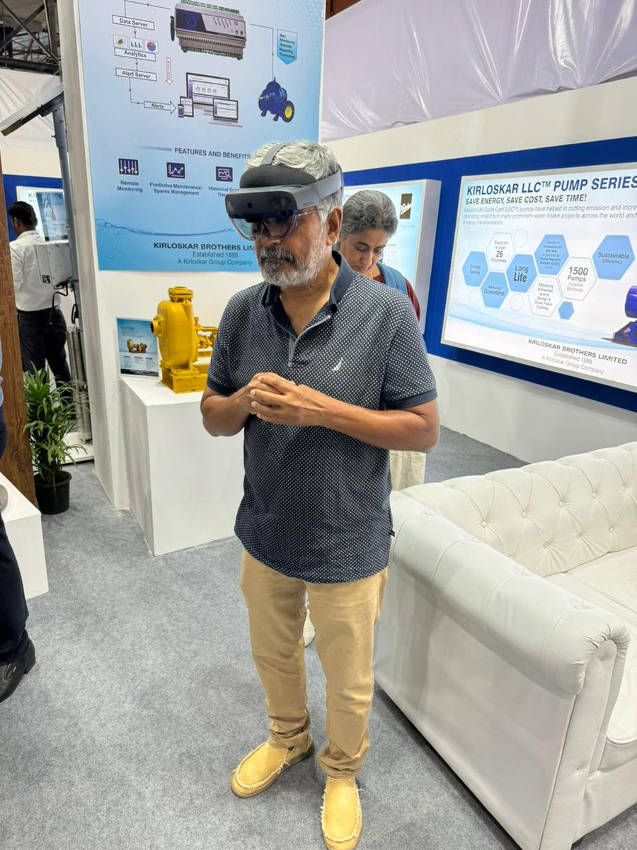 KBLPumps's tweet photo. Experience a new dimension of exploration with KBL products at #IFAT2023, Mumbai!
Our advanced Augmented Reality (AR) showcase will redefine your perception of engineering excellence.
Visit us at
Hall number: 01
Stand number: G001
#KBL #KBLPumps #KirloskarBrothersLimited https://t.co/4CrgxlTGrV