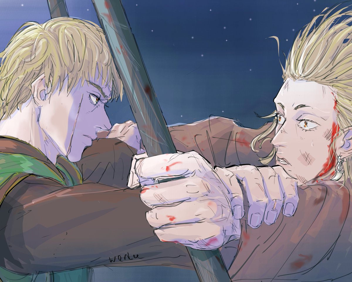 wenlee95's tweet photo. Thorfinn &amp; Master Spearman Garm 
I like Garm’s visual he looks..unique 🫶
#VINLAND_SAGA #Thorfinn #Garm https://t.co/8f9WIXtGWY