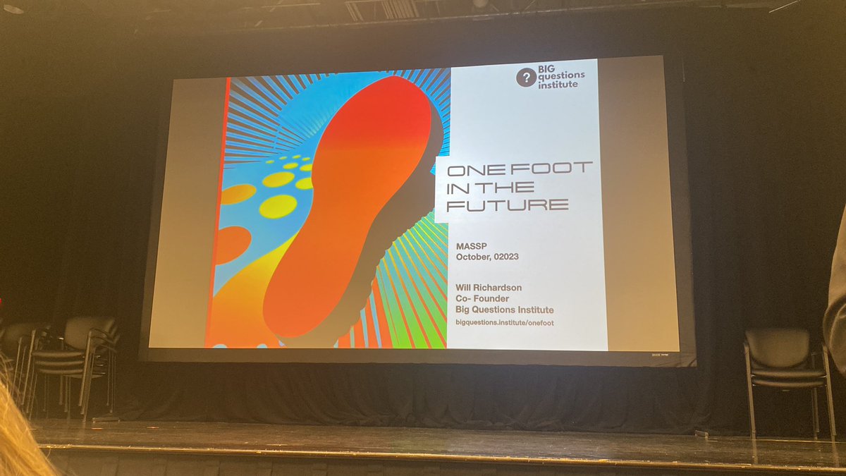 Kicking off the morning with Keynote Will Richardson. <a href="/massp/">Secondary Principals</a> #catayst23