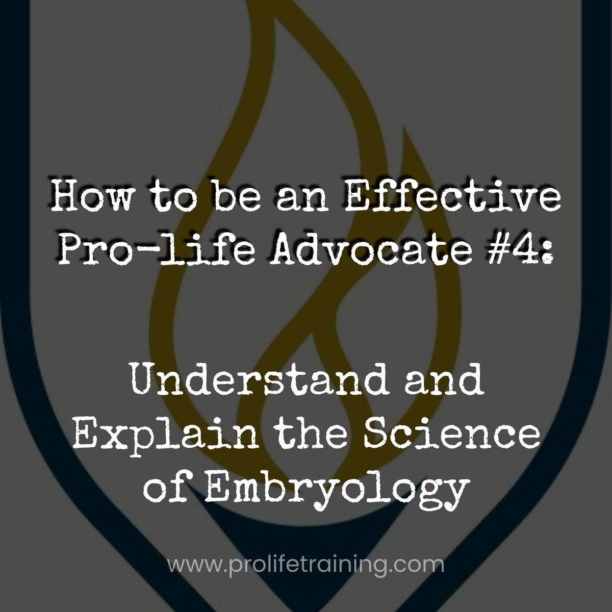 prolifetraining's tweet image. Want to be an effective advocate for life? 

Check us out at prolifetraining.com 

#prolife #prolifegeneration #prolifeapologetics #life