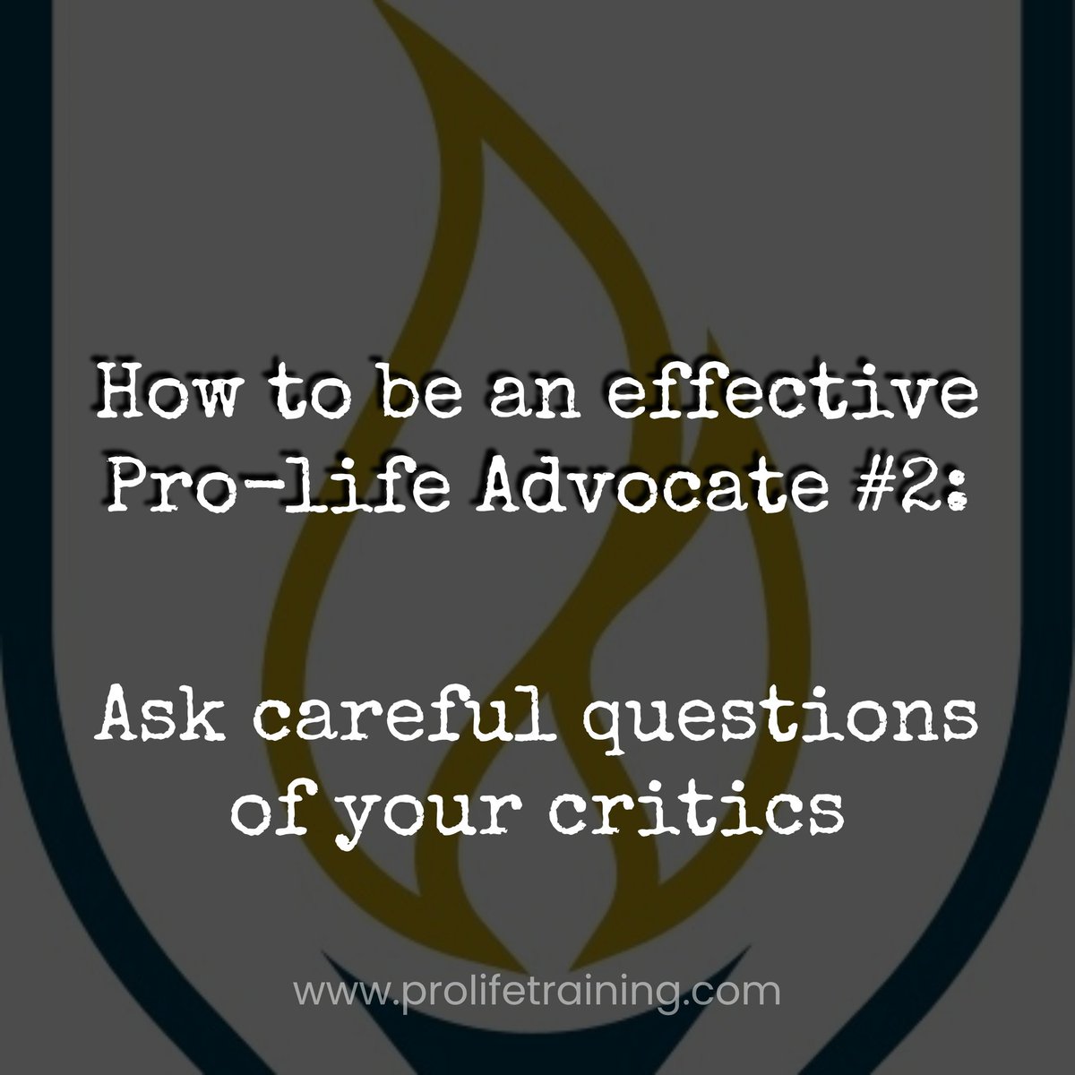 prolifetraining's tweet image. Want to be an effective advocate for life? 

Check us out at prolifetraining.com 

#prolife #prolifegeneration #prolifeapologetics #life