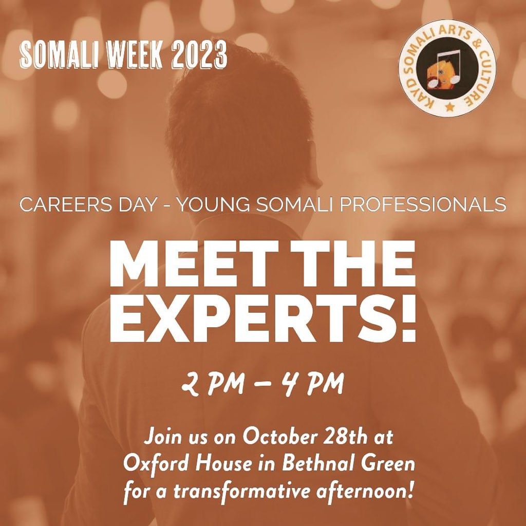 We have something exciting for all pupils, students and people looking for a career change and a different direction ! 

 Meet the experts! 🌟 

These accomplished Somali professionals will be sharing their journeys and offering invaluable career advice.