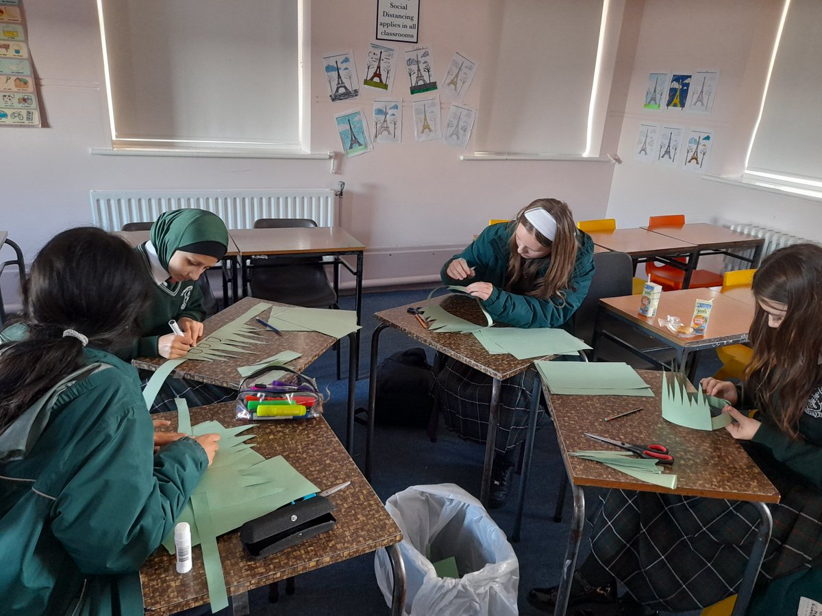 MarysFrenchDept's tweet photo. Treats, games and Halloween craft at yesterday's French club! Students went home with a certificate, stickers and a useful vocabulary sheet. https://t.co/4WDT4HQMhv