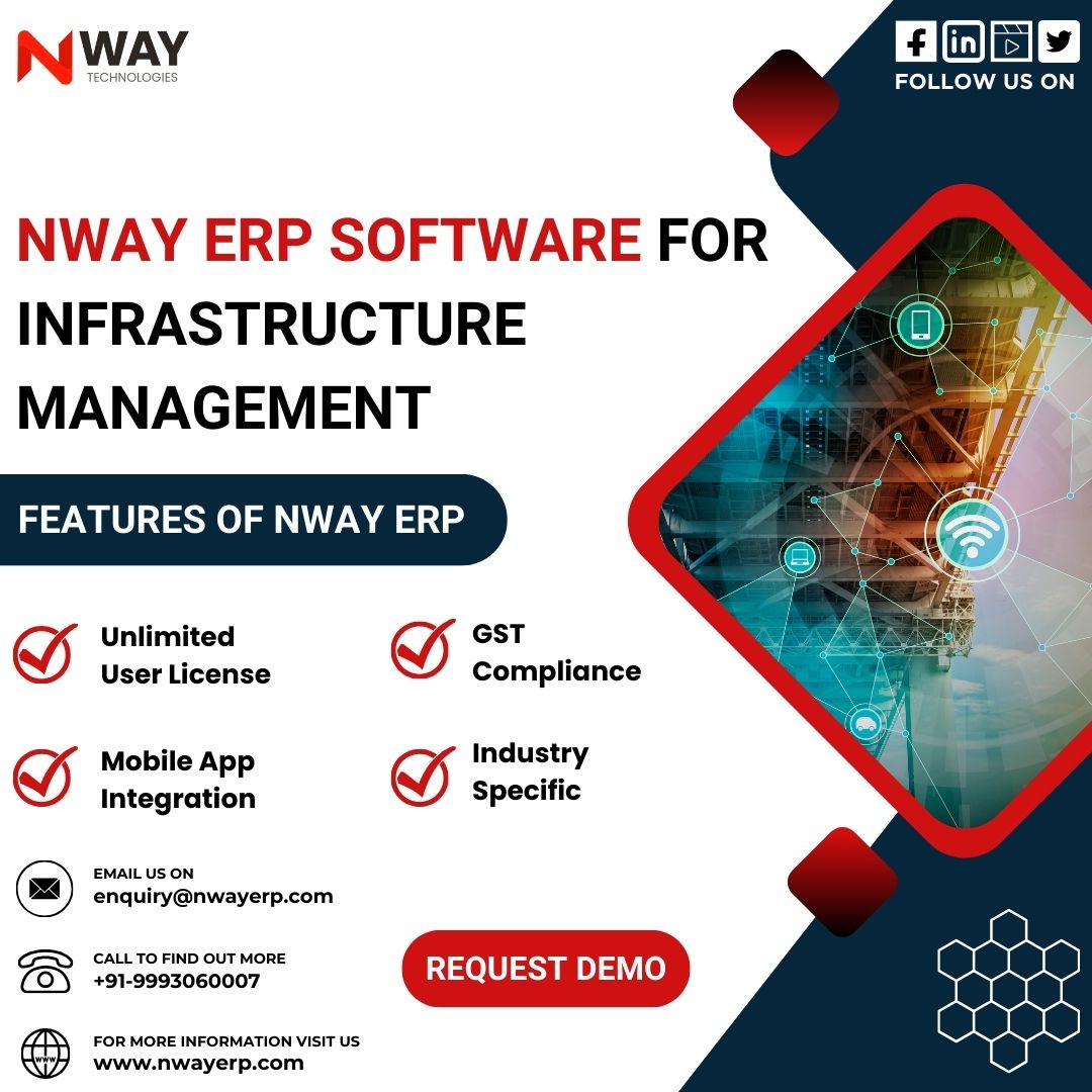 Nway_Tech's tweet image. 𝗜𝗻𝗳𝗿𝗮𝘀𝘁𝗿𝘂𝗰𝘁𝘂𝗿𝗲 𝗠𝗮𝗻𝗮𝗴𝗲𝗺𝗲𝗻𝘁 𝗘𝗥𝗣 𝗦𝗼𝗳𝘁𝘄𝗮𝗿𝗲

Manage your infrastructure with ease using ERP software. It simplifies operations, saves time, and improves efficiency.

#ERPSoftware #SimplifiedOperations #Efficiency #NwayERP