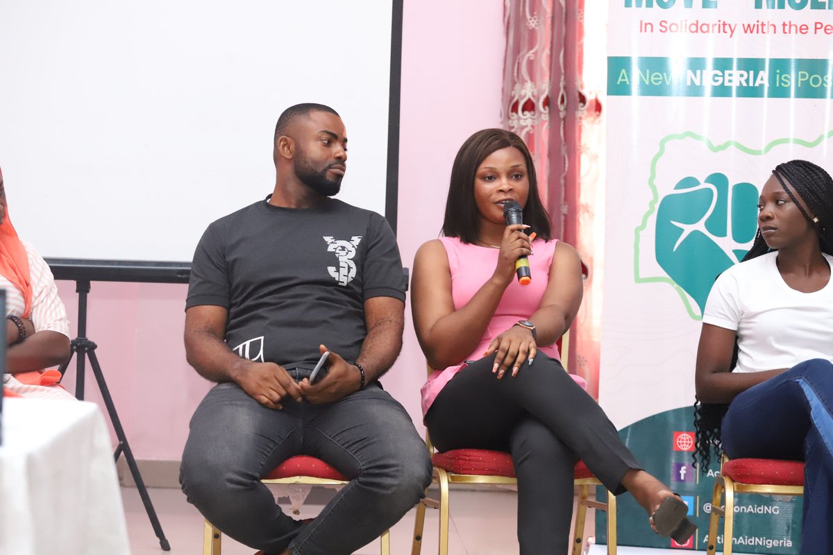 ActionAidNG's tweet photo. 🌍 #Ongoing: Youth Climate Change Bootcamp! 🌱
We took a moment to reflect on the incredible Climate Justice activities happening right now. A dynamic panel of young individuals are sharing their insights on Climate Justice, sharing their personal stories about climate action https://t.co/p3fSUmE8kM
