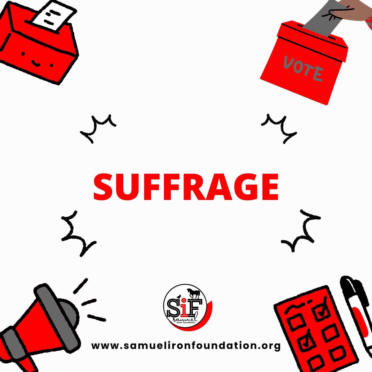 samuelioron_NGO's tweet photo. At SIF, we advocate strongly for the right to suffrage for both men and women, and we will continue to do so through our work among women and teenagers in the community.
To see more of what we do, visit our website at https://t.co/Mxa0R2XeFy
#SIF
#righttosuffrage
#humanrights https://t.co/5XFgMDRtzv