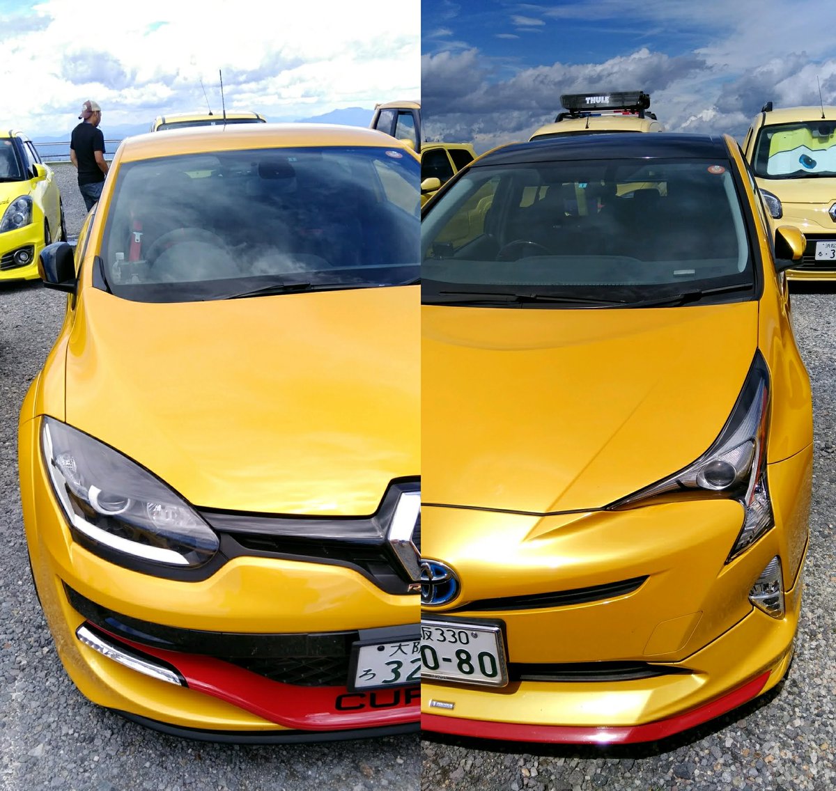yellowPRIUS's tweet photo. 前回はメガーヌ
今回はミニ
良いお手本が周りにいっぱい

#たんぽぽ倶楽部_きいろ組 #たんぽぽ倶楽部 #きいろ組 #プリウス #プリウス60 #prius #prius60 #yellow #yellowprius #トヨタグラム #60プリウス #新型プリウス https://t.co/z9lOMctyTK