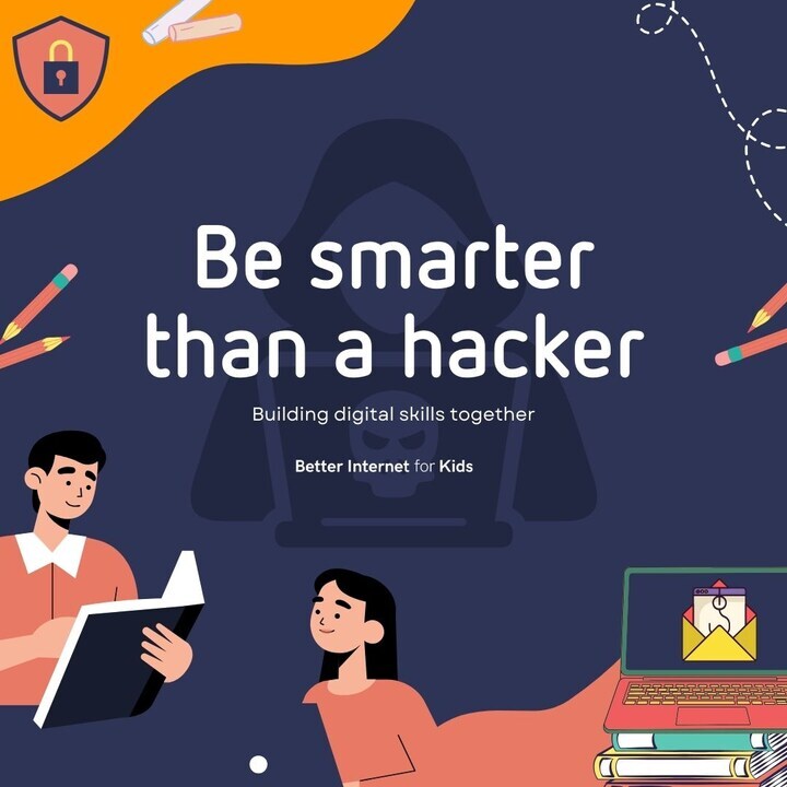 🔒 October is European Cybersecurity Month! #BeSmarterThanAHacker!  📚 Seize the opportunity to empower our young generation with fundamental rules for #OnlineSafety.  🎓Find resources, articles, and other educational here: 👉bit.ly/3LZAOaL   @CyberSecMonth