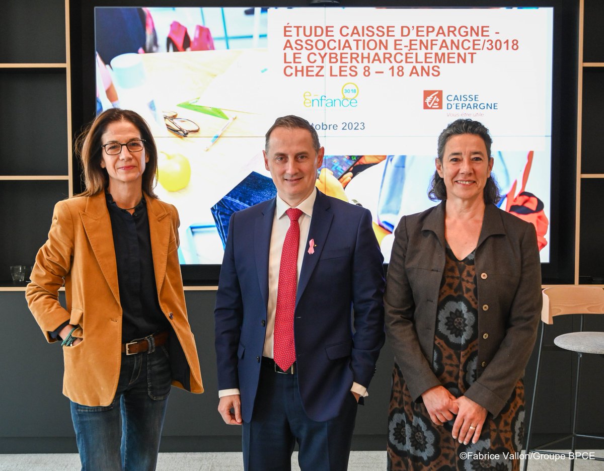 Caisse d'Epargne (@caisse_epargne) on Twitter photo 1 famille sur 4 est touchée par le #cyberharcèlement. Caisse d’Epargne et <a href="/eenfance/">e-Enfance/3018</a> dévoilent les résultats de la 3e édition de leur étude sur le cyberharcèlement des 8-18 ans
👉 fcld.ly/xmijsmt
Si vous êtes témoin ou victime de cyberharcèlement, contactez le 3018 1 famille sur 4 est touchée par le #cyberharcèlement. Caisse d’Epargne et <a href="/eenfance/">e-Enfance/3018</a> dévoilent les résultats de la 3e édition de leur étude sur le cyberharcèlement des 8-18 ans
👉 fcld.ly/xmijsmt
Si vous êtes témoin ou victime de cyberharcèlement, contactez le 3018
