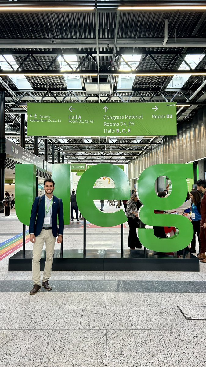 🙌🏼 Huge thanks to the scientific committee at @my_ueg for selecting my abstract and to everyone who joined my talk. 
Also, a big shoutout to the organisers for an incredible event with a fantastic scientific and clinical program – looking forward to next year's #UEGWeek already!