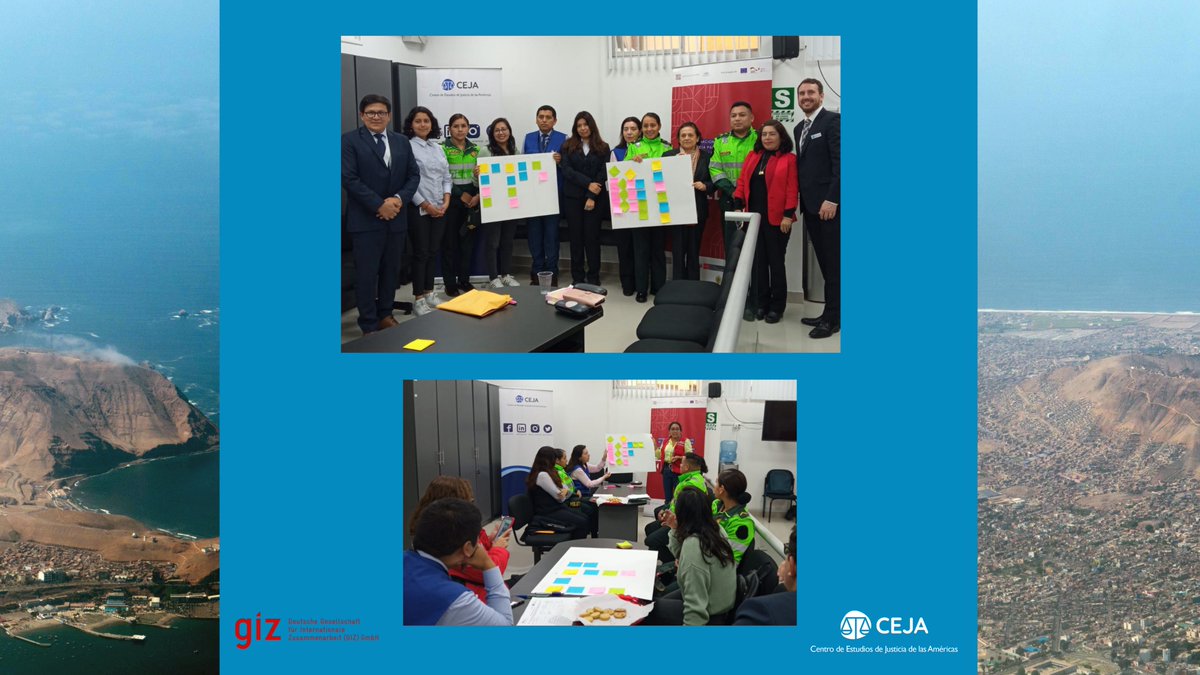 CEJAoficial's tweet photo. El equipo de CEJA estuvo en Callao, Perú, y se reunió con funcionarias/os de la Policía Nacional, Ministerio de la Mujer, Ministerio Público, Poder Judicial y Ministerio de Justicia en el marc del proyecto SNEJ👩‍⚖️ https://t.co/lvRaYh6S97