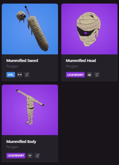 This giveaway is a year overdue 🙈

<a href="/crypt_sannin/">Sannin.eth 🥷</a> sent me this iconic set to giveaway last year and I dropped the ball

It's time to make it right

If you don't know Sannin, he is a Decentraland OG who was releasing wearables before Mark Zuckerberg was a floating VR torso

To