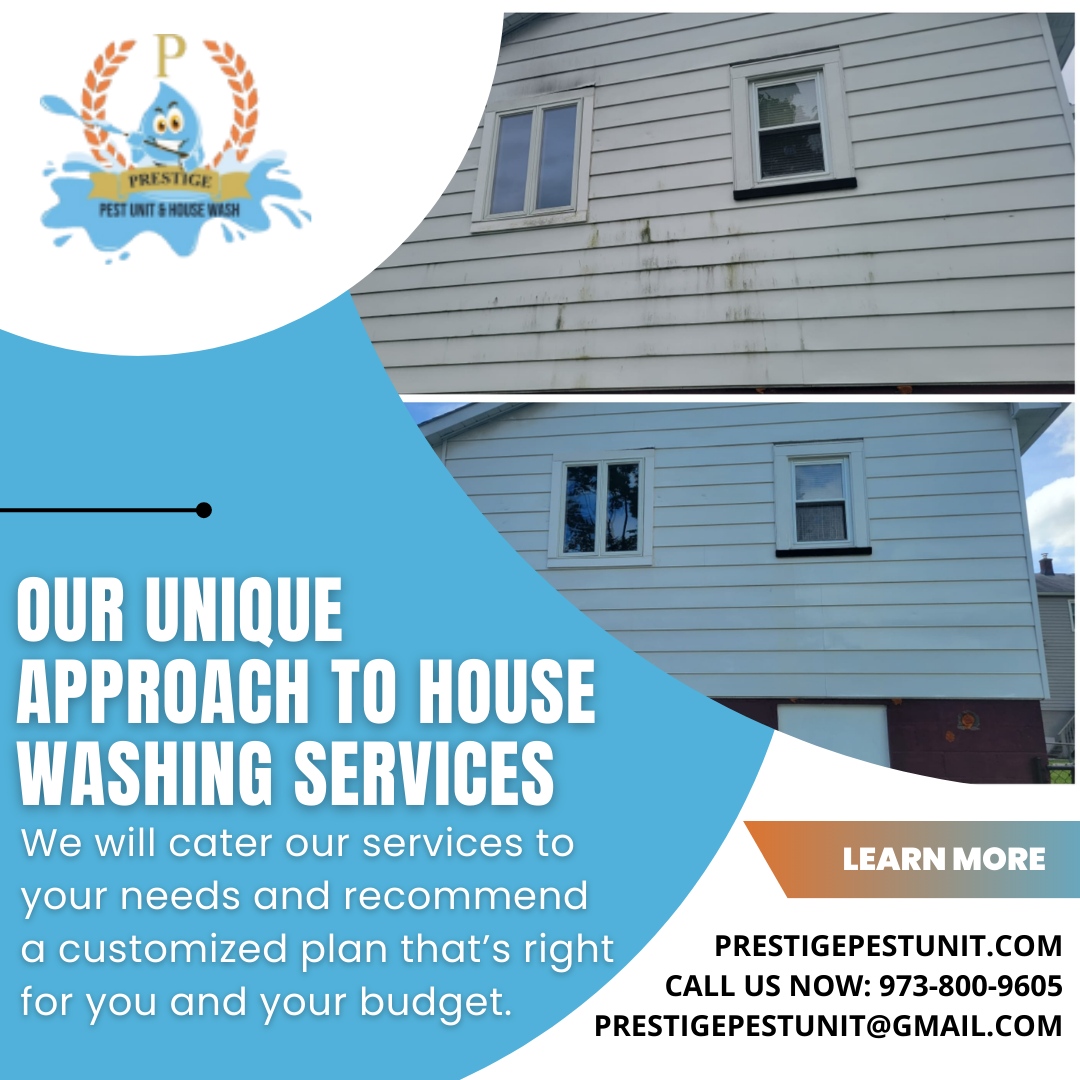 At Prestige Pest Unit & House Wash, our approach to house washing is as unique as your home! 🏡✨

We tailor our services to fit your needs and budget, providing a customized plan that ensures your property shines.

#HouseWashing #CustomizedService #FranklinNJ