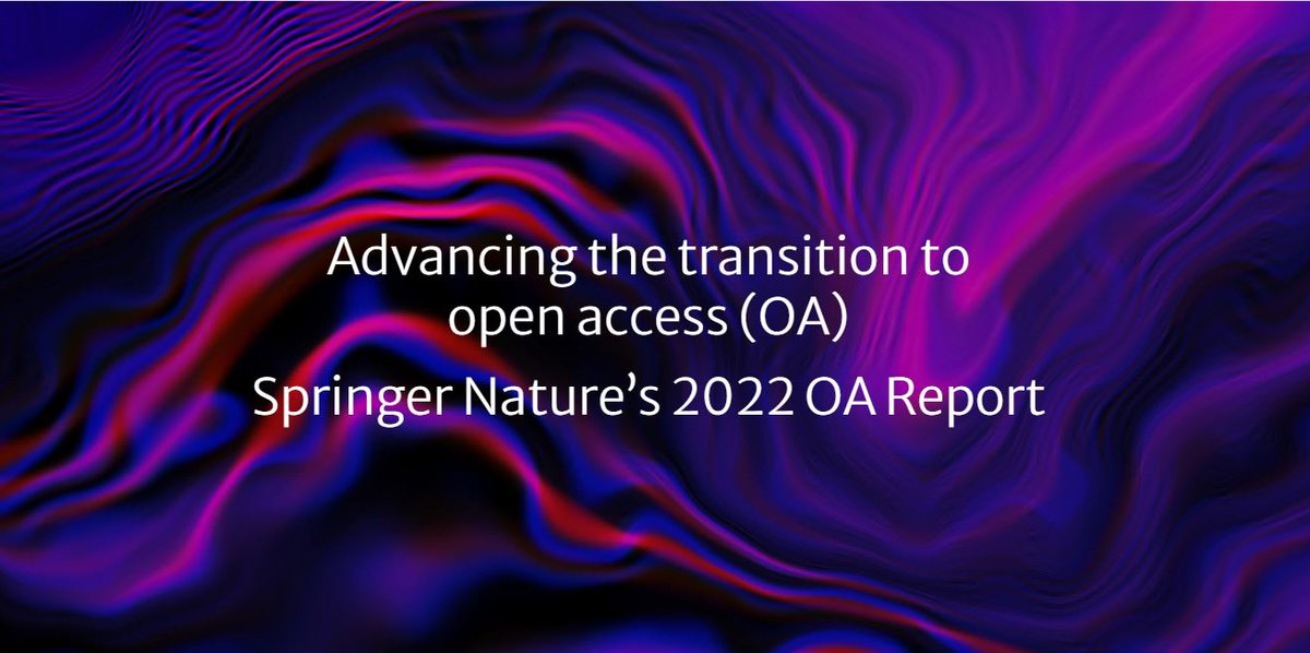 📚🌐 The 2022 OA report highlights the amazing growth and impact of open access. Springer Nature is leading the way in advancing OA, offering authors greater visibility and transparency. Learn how to boost your research's impact by publishing OA 🚀 bit.ly/3rZlmo8