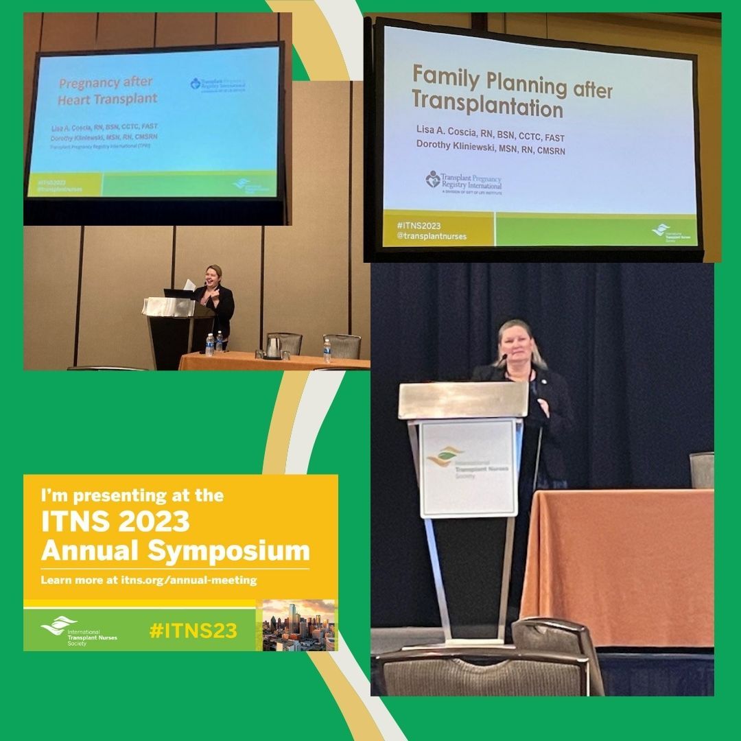 TransplantPreg1's tweet photo. Congratulations to TPRI’s Senior Research Nurse Coordinator, Lisa Coscia, and Research Nurse and Data Coordinator, Dot Kliniewski, for presenting at this year’s ITNS Annual Symposium!
#TPRI #ITNS #Transplant #Pregnancy #GiftOfLifeInstitute #GiftofLifeDonorProgram https://t.co/NIJE0nKUtH