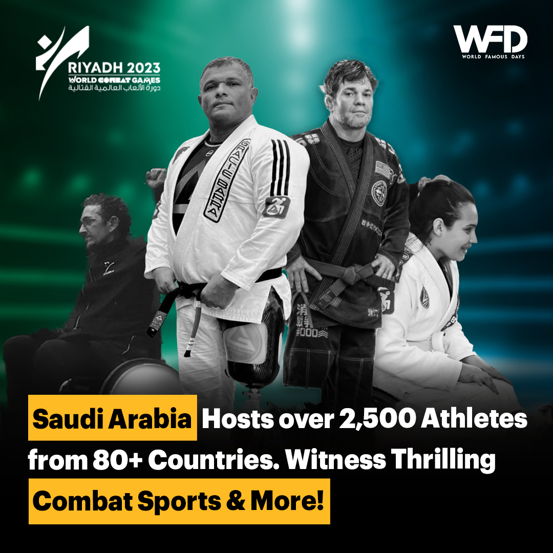 Experience the fusion of ancient combat traditions and exhilarating competitions at the World Combat Games in Riyadh, Saudi Arabia. Join over 2,500 athletes from 80+ countries for this epic multi-sport festival.
Watch the full video: youtu.be/_IUG5VJxkr0

#combatgames #combat