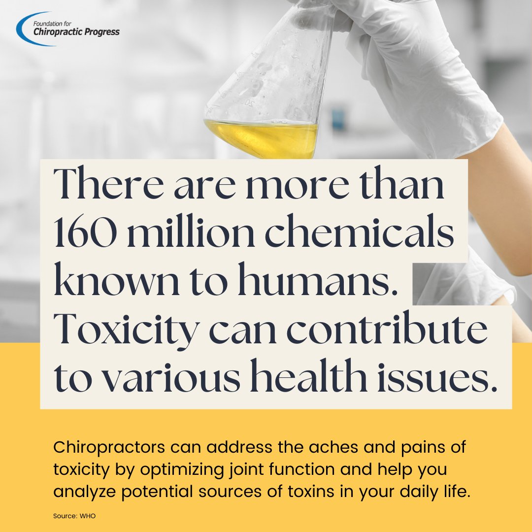 Chiropractors can address aches and pains related to toxicity by optimizing JOINT FUNCTION 👏

#ThinkChiropractic