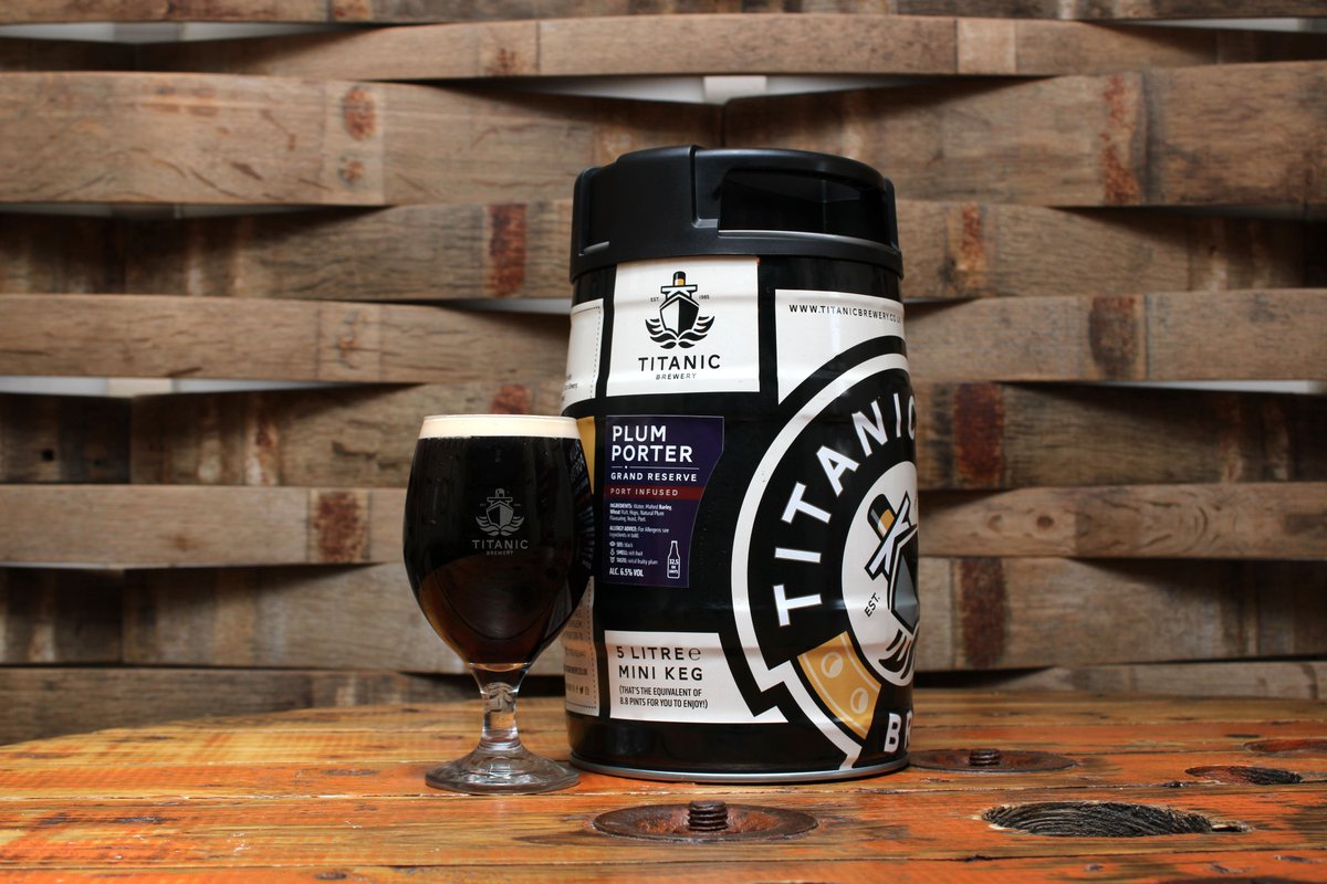 TitanicBrewers's tweet photo. You asked and we delivered!

Plum Porter Grand Reserve Port Infused Mini Kegs are here!

Now available online &amp; in our brewery shop!

https://t.co/wQi3X4Q2OJ

#minikeg #portinfused https://t.co/AeHdtZRdhS