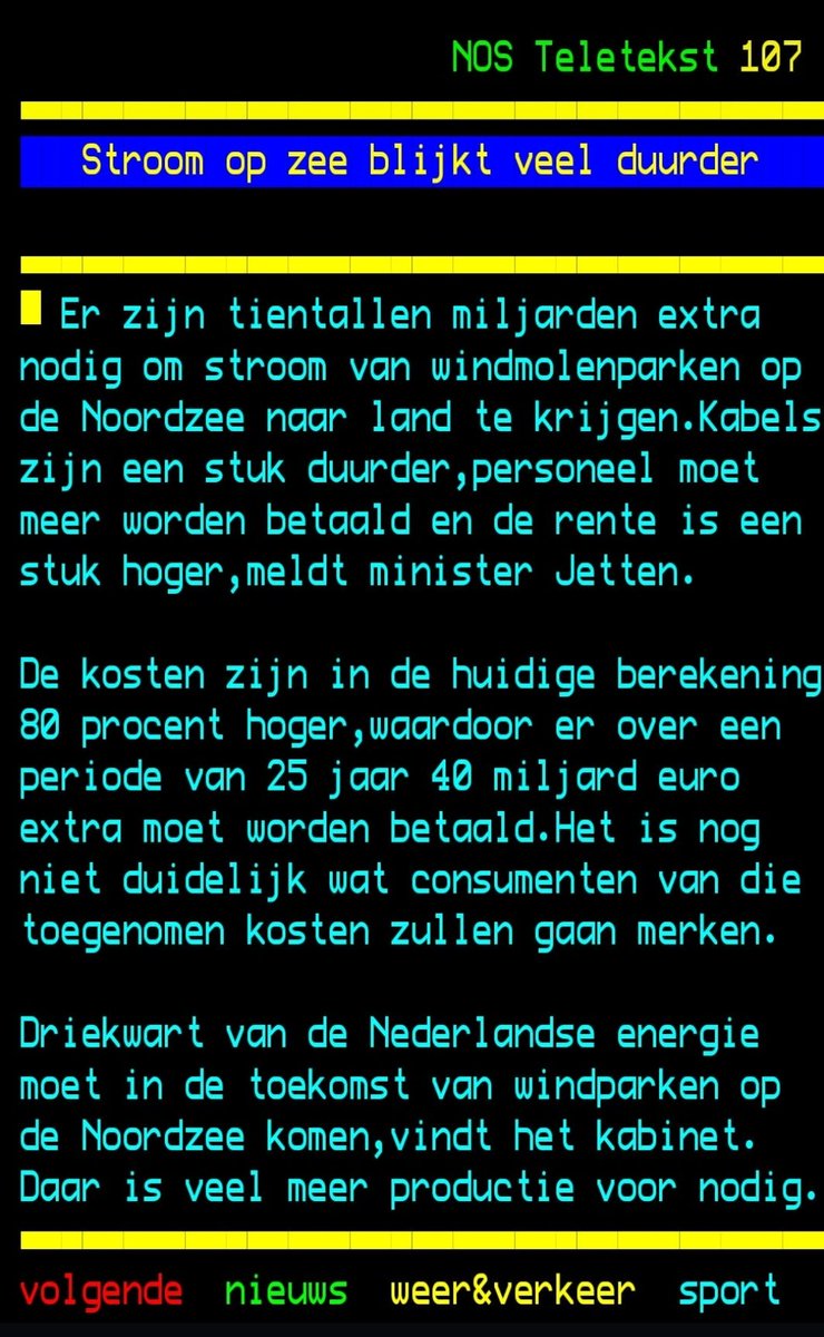 Nederland failliet, vissers gedecimeerd, zeemilieu kapot en een paar windmolen- en energiebedrijven en hun managers en contractanten schathemeltjerijk.