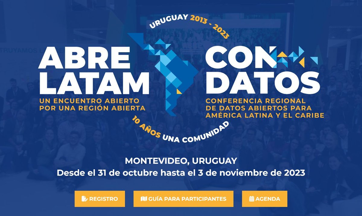 #ABRELATAM y #CONDATOS son los encuentros sobre Datos Abiertos más importantes de América Latina y el Caribe, y el punto de encuentro de una comunidad diversa y activa. 
@abrelatam <a href="/ConDatosLATAM/">ConDatos - Bolivia 2025</a> 
 
Conoce más aquí: 2023.abrelatam.org