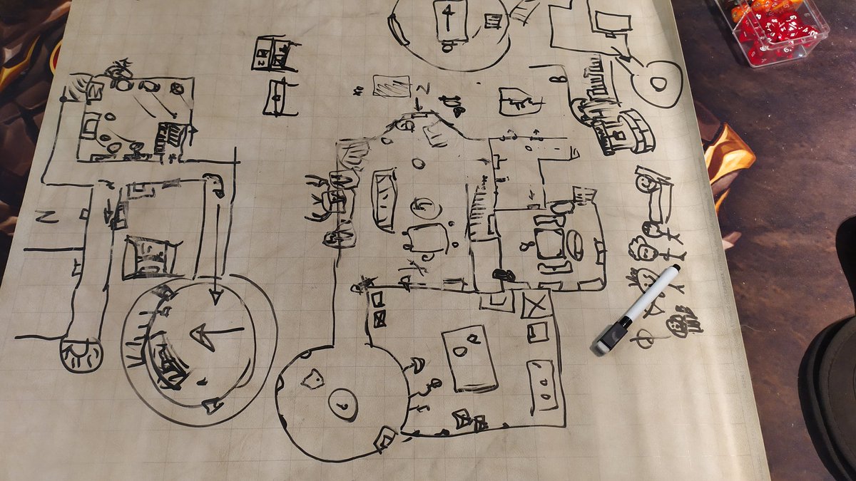 Gatherine_K's tweet photo. สภาพเพลย์แมตเหมือนเด็กเขียนเล่น
#dnd #trpg #playmatt https://t.co/69eI50weg2
