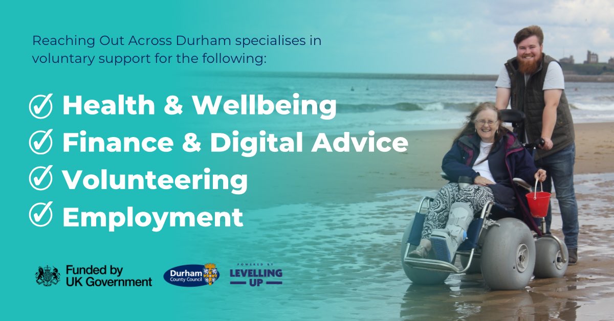 Call us for a chat on 01207 524 833 and we’ll see how we can support you. Our service is completely free due to being funded via the UK Shared Prosperity Fund through the <a href="/GOVUK/">GOV.UK</a> 💙

Alternatively, you can also directly refer yourself: bit.ly/ROADref
