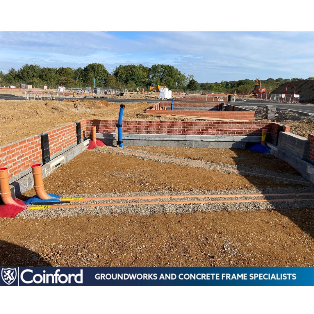 CoinfordUK's tweet image. A perfect example of what can be achieved when clients and Coinford collaborate! 
The Hazel End team exceeded expectations by introducing a new process of labelling plot drainage, with the help of eye-catching Coinford branded tape.  
#Coinford #Drainage #NHBC #Groundworks