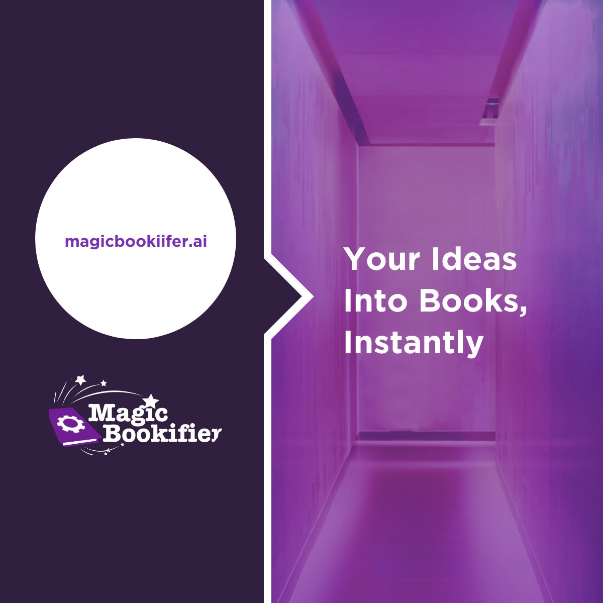 magicbookifier's tweet photo. WHAT IS THE MAGIC BOOKIFIER? 

It's an Intelligent AI Writing Assistant that turns your Ideas Into books Instantly. 🍷

Are you ready to say goodbye to writer's block and hello to endless inspiration? ✍️ 

#AIWriting, #WritersBlockNoMore https://t.co/qerWCpWOjw
