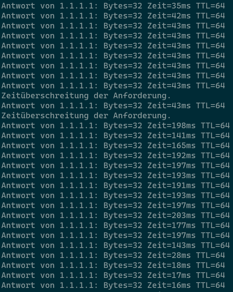 seruschl's tweet photo. @robertgraham I have an asymmetric 100MBit connection https://t.co/vnr76iWO5f