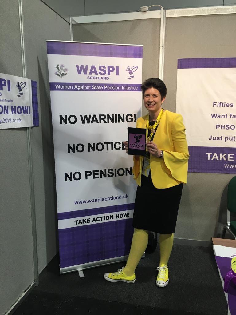 gab54y's tweet photo. Thank you ⁦@alisonthewliss⁩ ⁦@PeteWishartMP⁩ ⁦@JohnSwinney⁩ ⁦@StuMcMillanSNP⁩ for supporting #WASPI @theSNP conf ⁦@AberShireGroup⁩ 
@ScottishWaspi 
@WASPI_Campaign 
@daz1303 
@de_spon ⁦
@Waspiwlothian 
@JanetBLACKMAN10 
https://t.co/YEBG2ylMCv https://t.co/rYiJd7sSG0