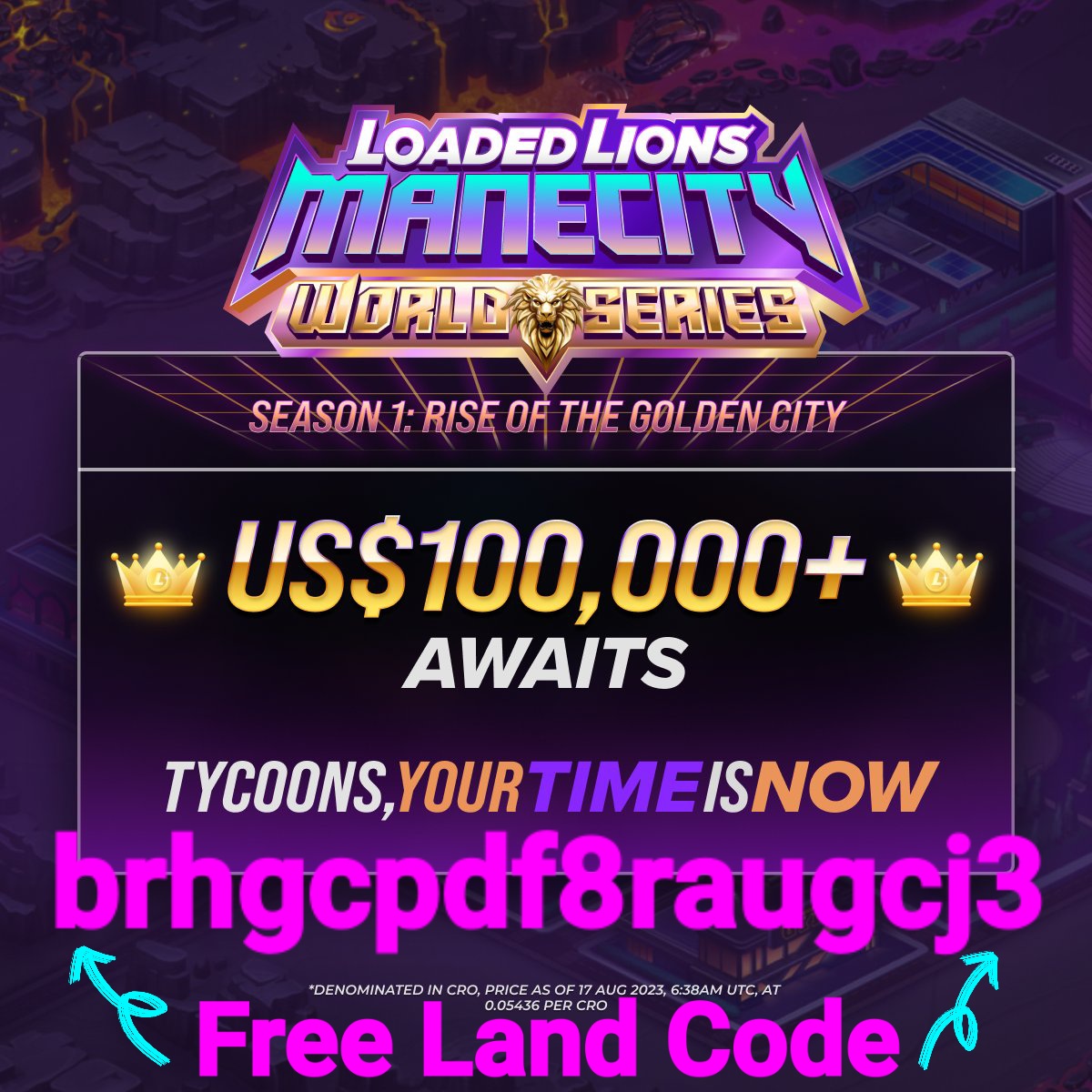 SafeCro's tweet photo. If you join me you also make chance to win ๐1000, ๐500 or ๐250 $CRO if you make it to MY top 3 referrals by Level end November
๐brhgcpdf8raugcj3
#P2ESpace #P2EGame #P2E #BTC #Solana #CronosChain #ETH #Ethererum #ETHGames #Cryptocom #Bornbrave #CryptoUFC https://t.co/6UzBEbpTJ8