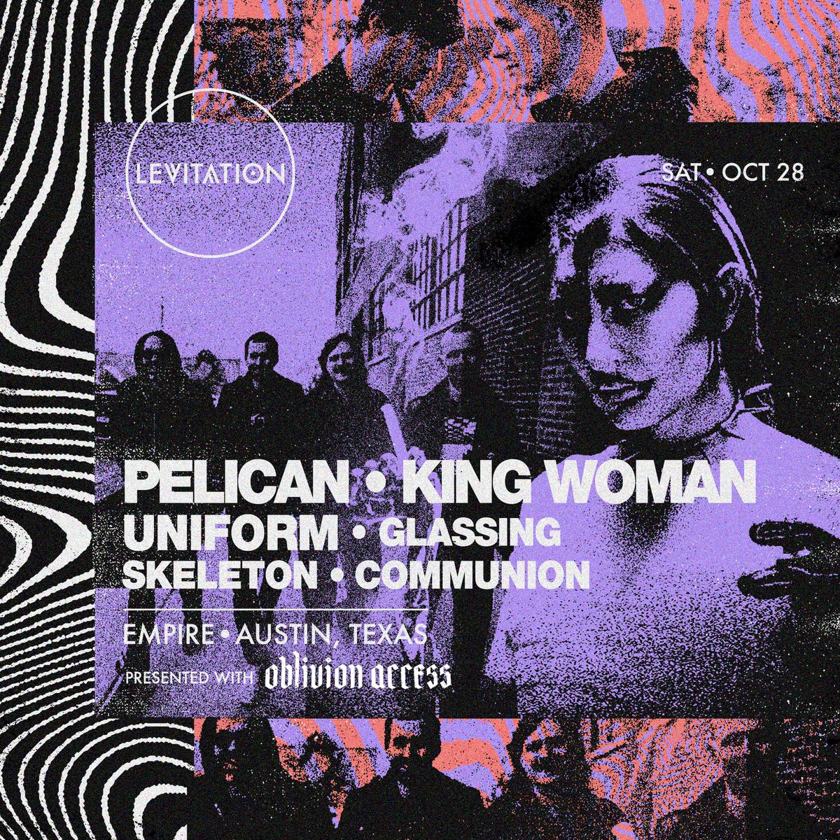 These shows are all coming up FAST! Grab your tickets at oblivionaccessfestival.com and for the Pelican show tickets can be purchased here: levitation.fm