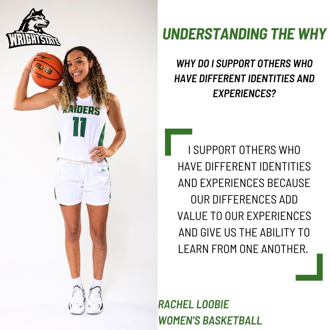 wsuraidersSAAC's tweet photo. We are kicking off the NCAA Diversity & Inclusion Social Media Campaign by asking our student-athletes why they support other with different identities and experiences.
#understandingthewhy #ncaadiversityandinclusionweek #raiderup https://t.co/ph8rua0d0F
