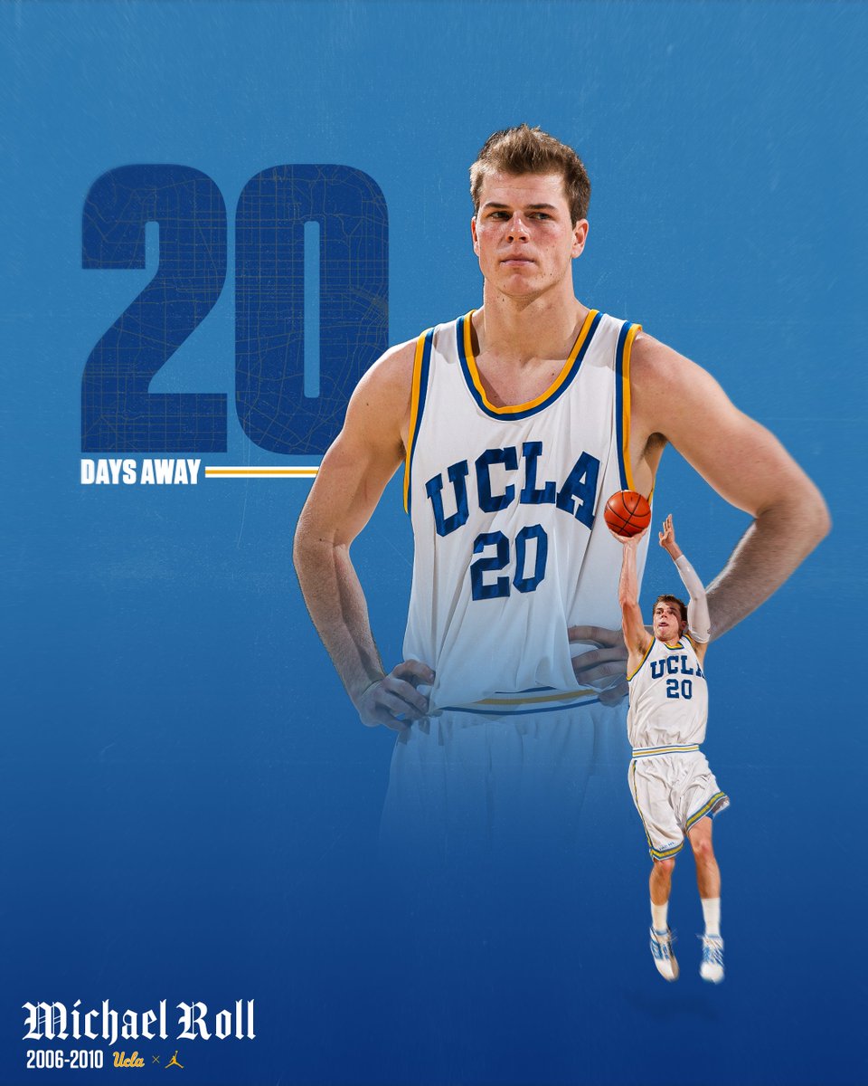 Just 2️⃣0️⃣ days until the Bruins’ regular season tips off.

📅: ucla.in/3DBxtdw
🎫: ucla.in/3NNh0Y6

#GoBruins | <a href="/Mreezy20/">Michael Roll</a> 🏀