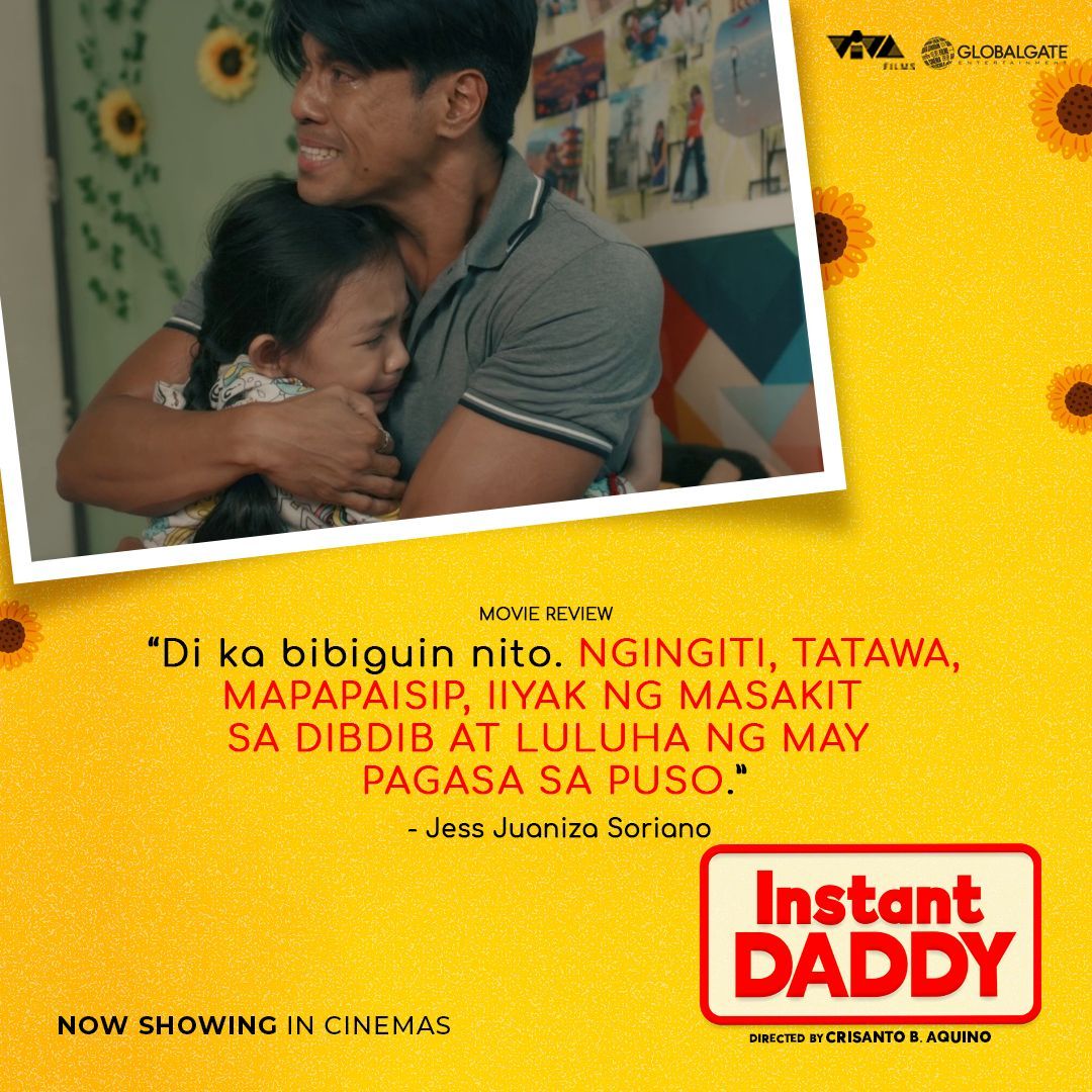 VIVA_Films's tweet image. Ihanda niyo na ang mga tuwalya dahil hindi lang kayo MALULUHA, baka magkaSIPON pa kayo sa sobrang iyak niyo sa sinehan!

#InstantDaddy is NOW SHOWING IN CINEMAS!